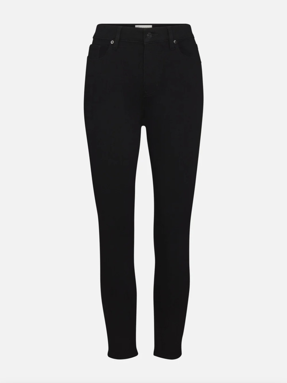 Frame Denim Black High-Rise Skinny Jeans